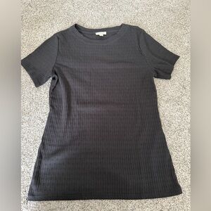 Black Short Sleeve Sweater